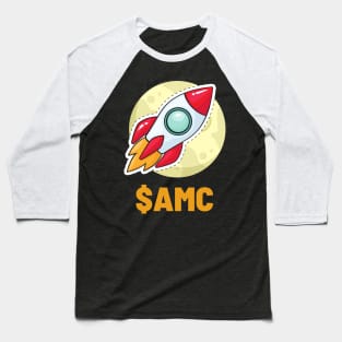 $AMC Rocket Stonk To The Moon Trading T-Shirt Baseball T-Shirt